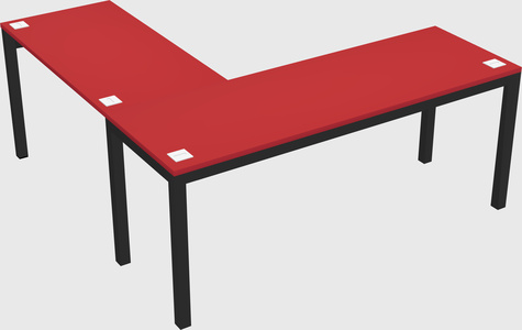 L-shaped desk