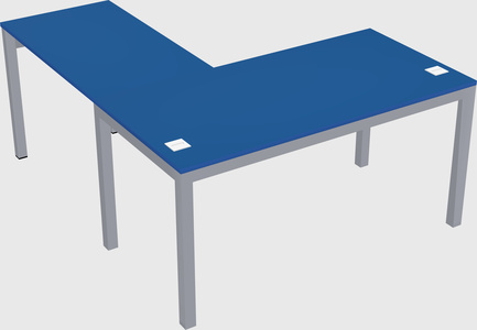 L-shaped desk