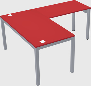 L-shaped desk