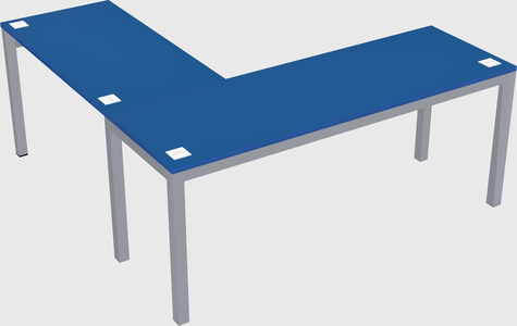 L-shaped desk