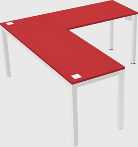 L-shaped desk