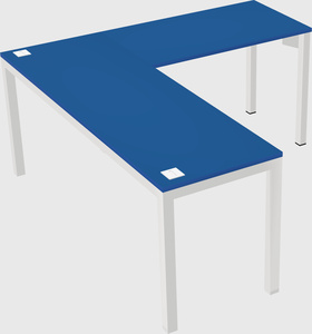 L-shaped desk