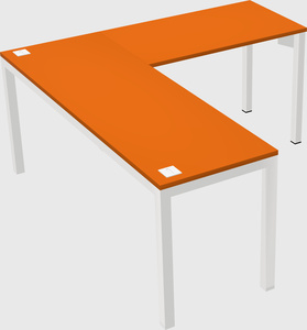 L-shaped desk