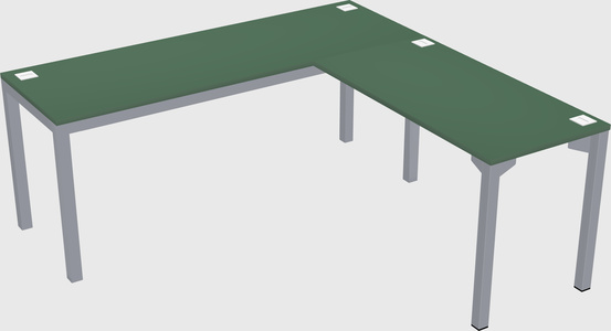 L-shaped desk