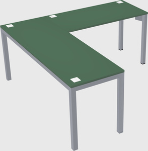 L-shaped desk