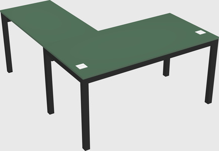 L-shaped desk