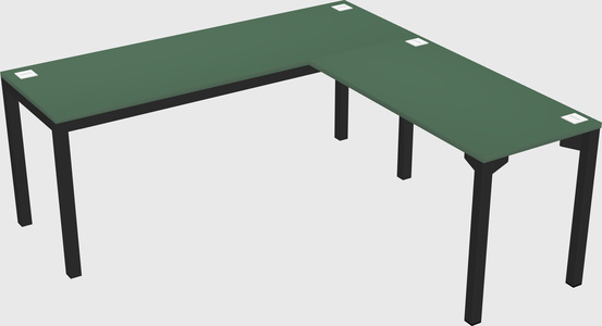 L-shaped desk