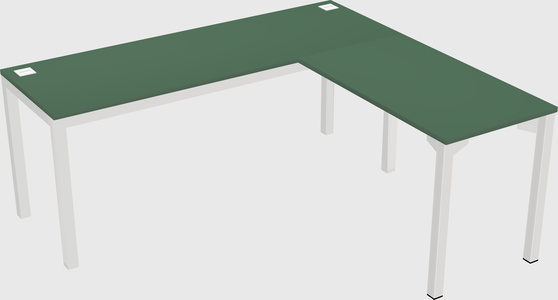 L-shaped desk