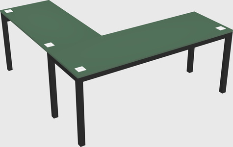 L-shaped desk