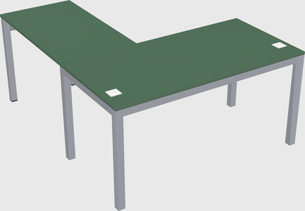 L-shaped desk