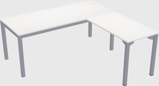 L-shaped desk