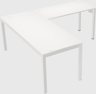 L-shaped desk