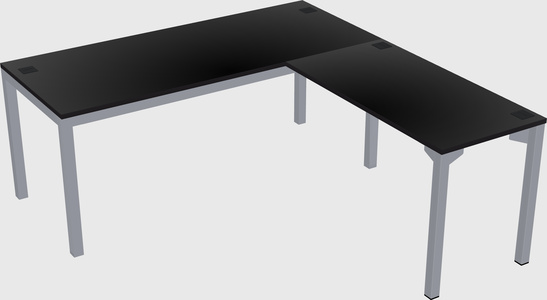 L-shaped desk