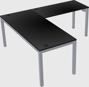 L-shaped desk