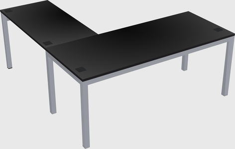 L-shaped desk