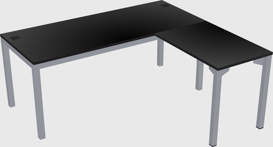 L-shaped desk