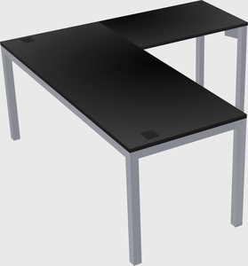 L-shaped desk