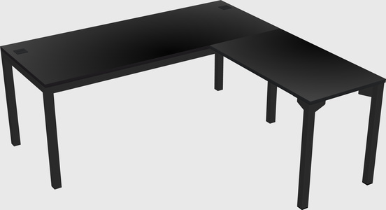 L-shaped desk