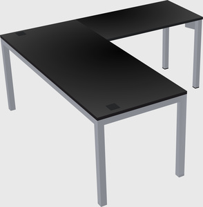 L-shaped desk