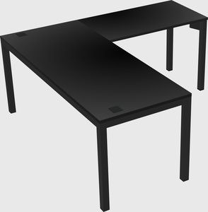 L-shaped desk