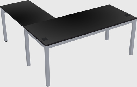 L-shaped desk