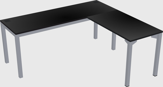 L-shaped desk