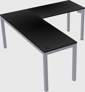 L-shaped desk