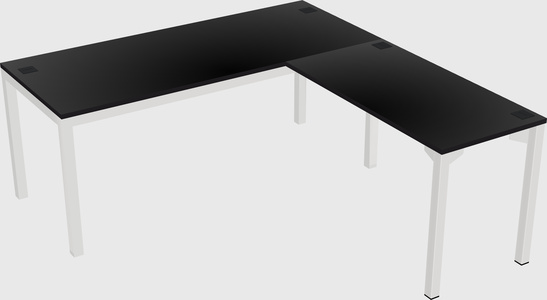 L-shaped desk