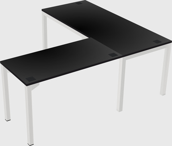 L-shaped desk