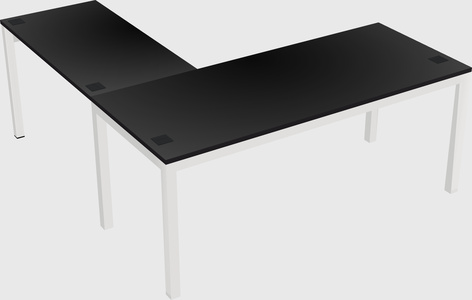 L-shaped desk