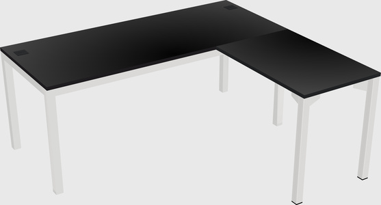 L-shaped desk