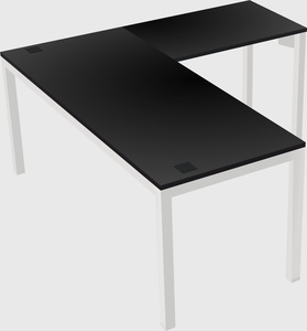 L-shaped desk