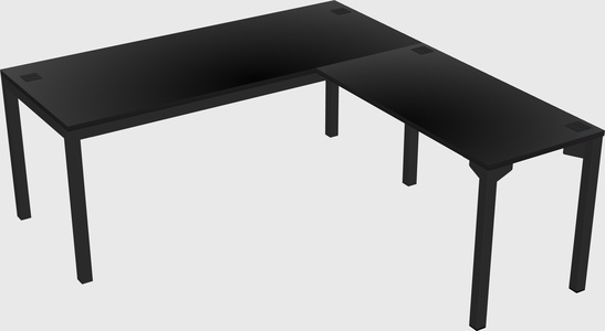 L-shaped desk