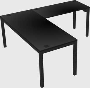 L-shaped desk