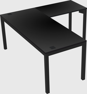 L-shaped desk