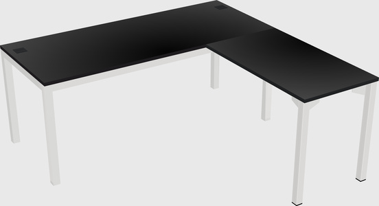 L-shaped desk