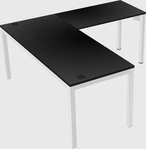 L-shaped desk
