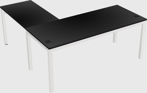 L-shaped desk
