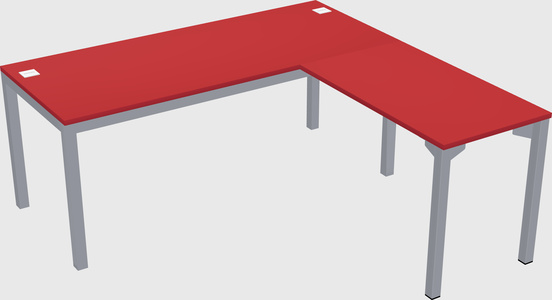 L-shaped desk
