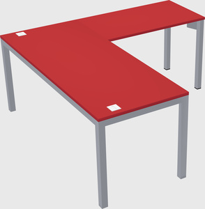L-shaped desk