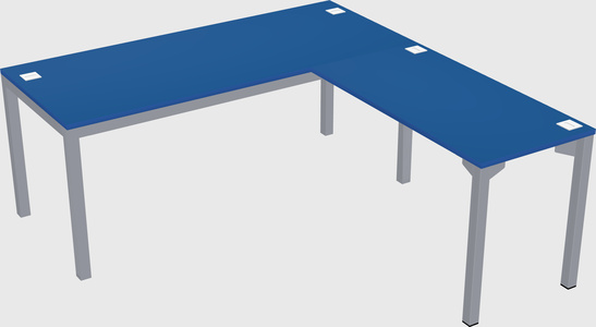 L-shaped desk