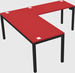 L-shaped desk