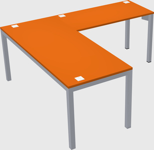 L-shaped desk