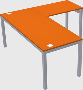L-shaped desk