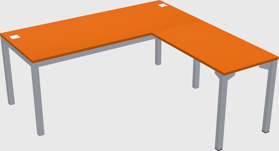 L-shaped desk