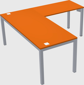 L-shaped desk