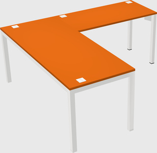 L-shaped desk