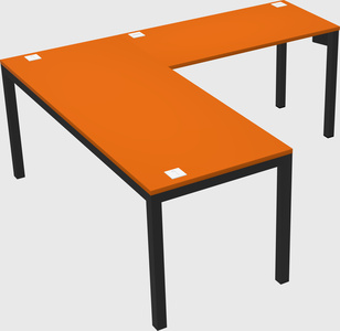 L-shaped desk