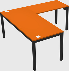 L-shaped desk