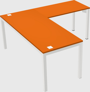 L-shaped desk